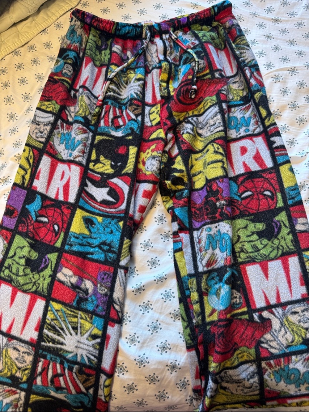 Marvel Comics Pajama Pants Graphic Boys Large